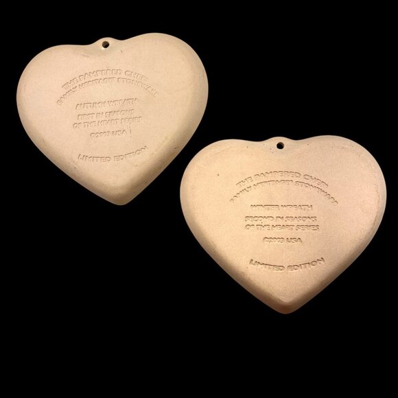 Pampered Chef Seasons of the Heart Cookie Mold 2003 Autumn Winter Set of 2 USA - Picture 2 of 8